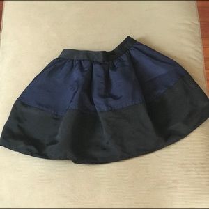 Black and blue flare (bubble) skirt